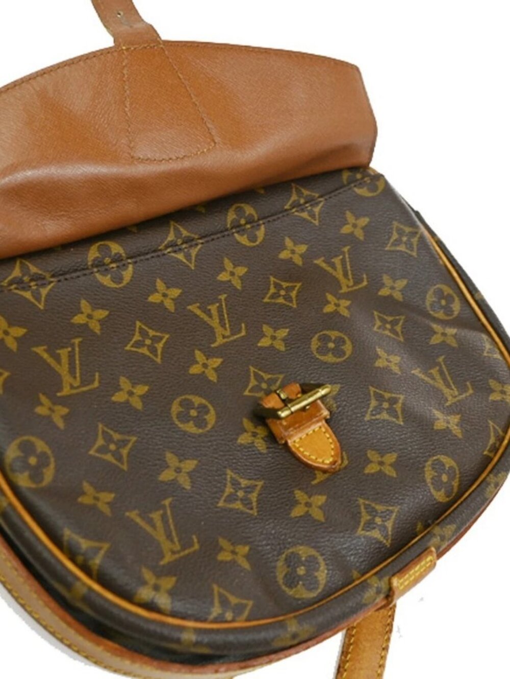 LOUIS VUITTON Jeune Fille GM Shoulder Bag Monogram Leather Brown M51225 61YJ067 - Picture 15 of 16